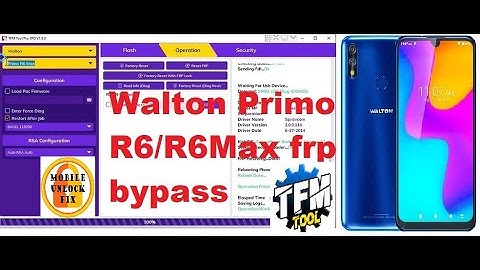 Walton Primo R6 Max frp bypass TFM Tool by Mobile Unlock Fix