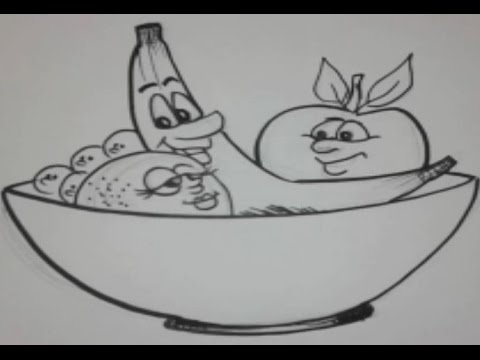Drawing Lessons How to Draw a Fruit Bowl Doovi