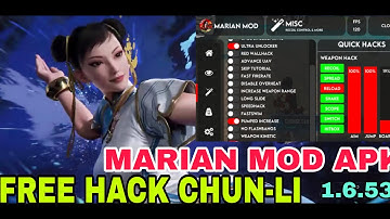 NEW UPDATE | MARIAN CODM MOD MENU GARENA 1.6.53 FREE HACK CHUN-LI CHARACTER SKIN NO ROOT