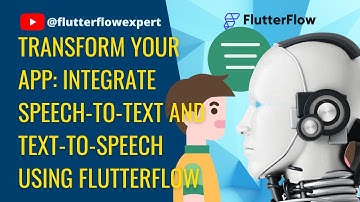 Transform Your App: Integrate Speech-to-Text and Text-to-Speech using @FlutterFlow STT & TTS
