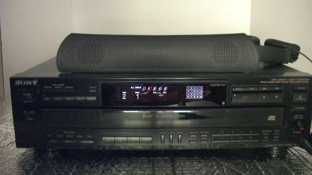 Sony 5Disc CD Player CDPC745 Demo TOD YouTube