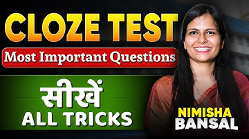 Cloze Test | Perfection 5.0 | Most Important Questions | सीखें All Tricks |Nimisha Bansal#mustwatch