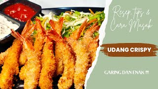 Udang Crispy Tepung Roti Krispi Diluar Empuk Di Dalam Gak Ngebosenin Udang Dimasak Crispy Begini