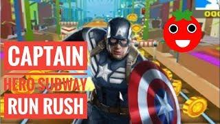 Captain Hero Subway Run Rush Gameplay🍅 screenshot 1