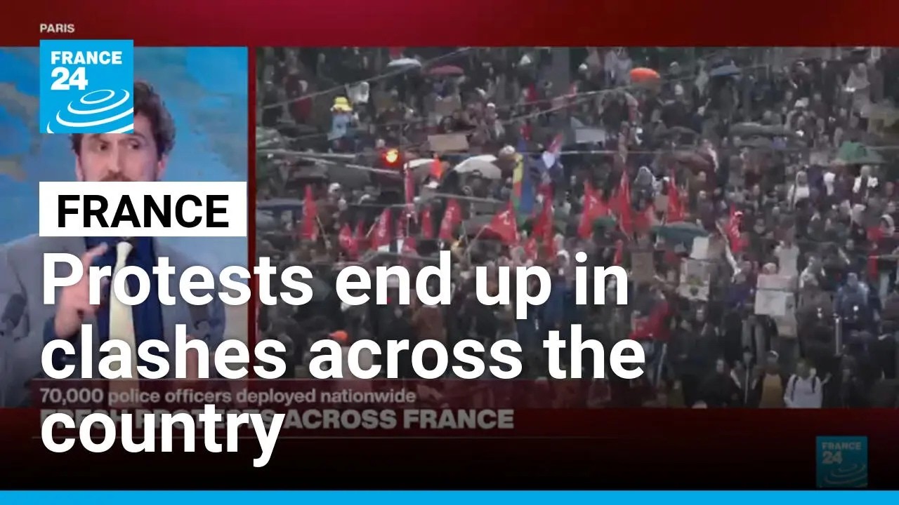 France: Protests continue while police fire tear gas at demonstrators • FRANCE 24 English