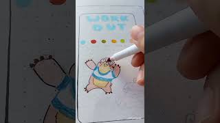May Workout Tracker 🏃‍♀️ | Bujo Fitness Spread Idea #shorts
