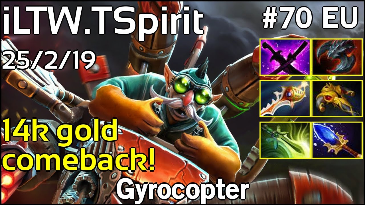 Iltw Tspirit Gyrocopter Dota 2 7 18 Youtube