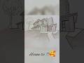Dessin Perspective 2 points #shorts #perspectivedrawing #architectdesign