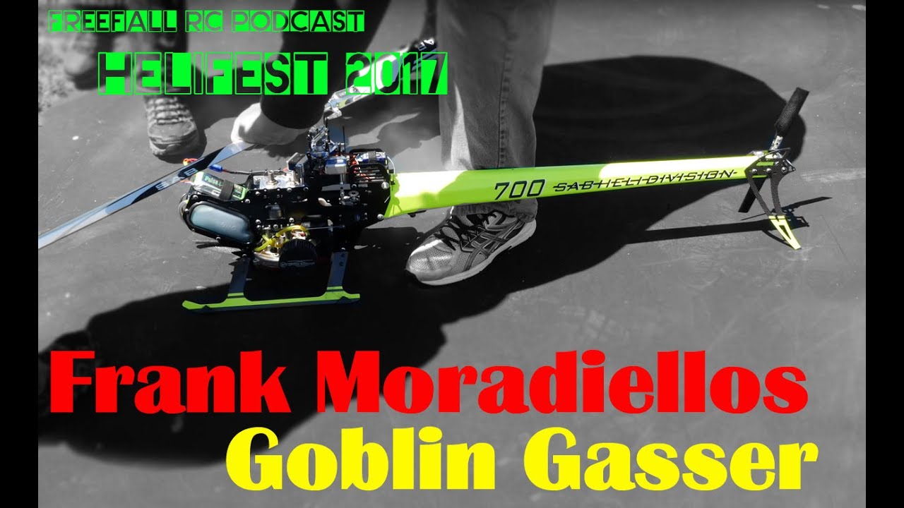 Frank Moradiellos flying Goblin 700 Gasser at Helifest 2017