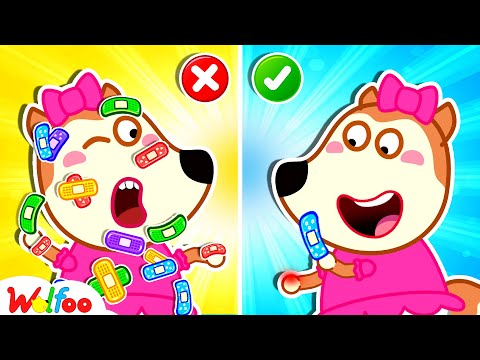 Give Me a Bandage for Kids | Safety Rules for Kids | Cartoons For Kids | Wolfoo Family