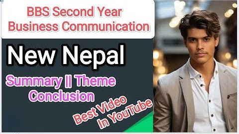New Nepal Summary In Nepali || BBS Second Year || Vision (Quick Revision)@Examclass-y7p 🙏