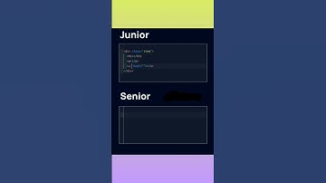 Junior vs Senior | HTML development Web Development #ai #coding #programming #techhacks #javascript