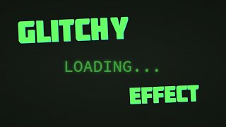 Glitchy Loading Animation [ HTML, CSS & JS ] | Omnibits