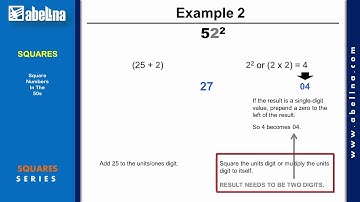 Mental Math: Squares Numbers In The 50s