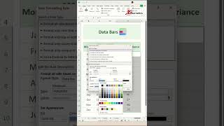 Highlighting Data bars in Excel #excel #mstechtricks #exceltips #exceltricks #spreadsheet