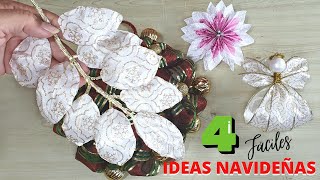 4 FACILES IDEAS NAVIDEÑAS CON CINTAS // IDEAS PARA NAVIDAD 2022