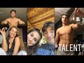 Clayton showing Brooke his new talent || Benji Playing with Rachel - Bush Family Instagram Stories 1