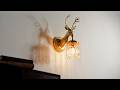 Antler Crystal Wall Lamp