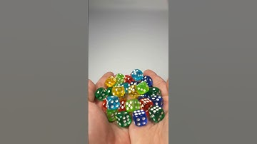 Satisfying Colorful Dice in Reverse Video | ASMR
