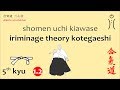 Aikido 5th Kyu 1 2 Kiawase Iriminage Th Kotegaeshi