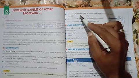 class-5th/Sub-Computer/ Chapter-3 advanced features of word processor 1/part 1