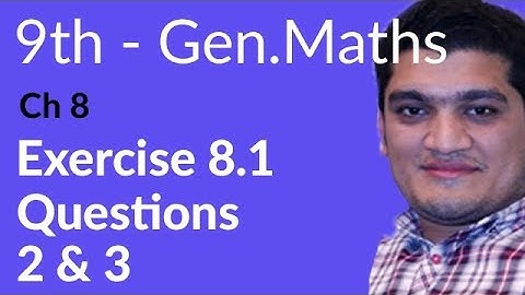 9th Class General Math, Ch 8, lec 4, Exercise 8.1 Question no 2 & 3-Matric Part 1 Gen Math