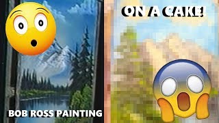 I Followed A Bob Ross Tutorial - ON A CAKE!