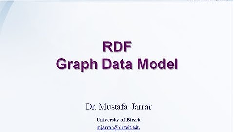 RDF - Graph Data Model (Part 1/2)