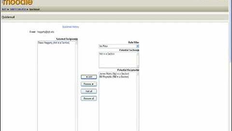 Moodle - Quickmail