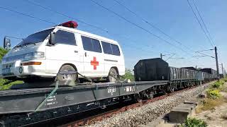 7802次貨物列車(軍列)通過(R159)
