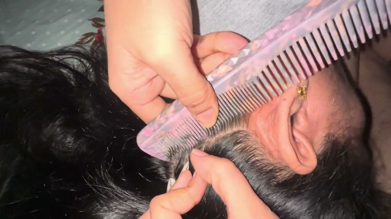 Asmr | Scalp Scratching, Hair Care & Lice Checking😴😴 