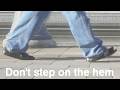 Easy Alteration to Prevent Stepping on the Hem of Long, Wide-Legged Pants and Baggy Pants!