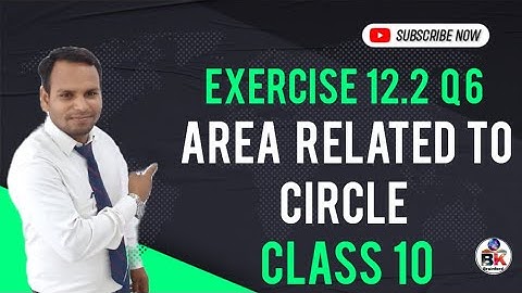 Ex-12.2 Q-6 Class 10 Ncert Maths | Ch-12 Area Related elated To Circle ⭕ | Area Of Minor Segment