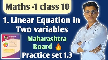 full practice set 1.3 maths 1 || 1. Linear Equation in two variable class 10 ssc board || #nie