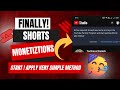 Shorts Monetization: Start Making Money Now🤑! (Official Update from YouTube)