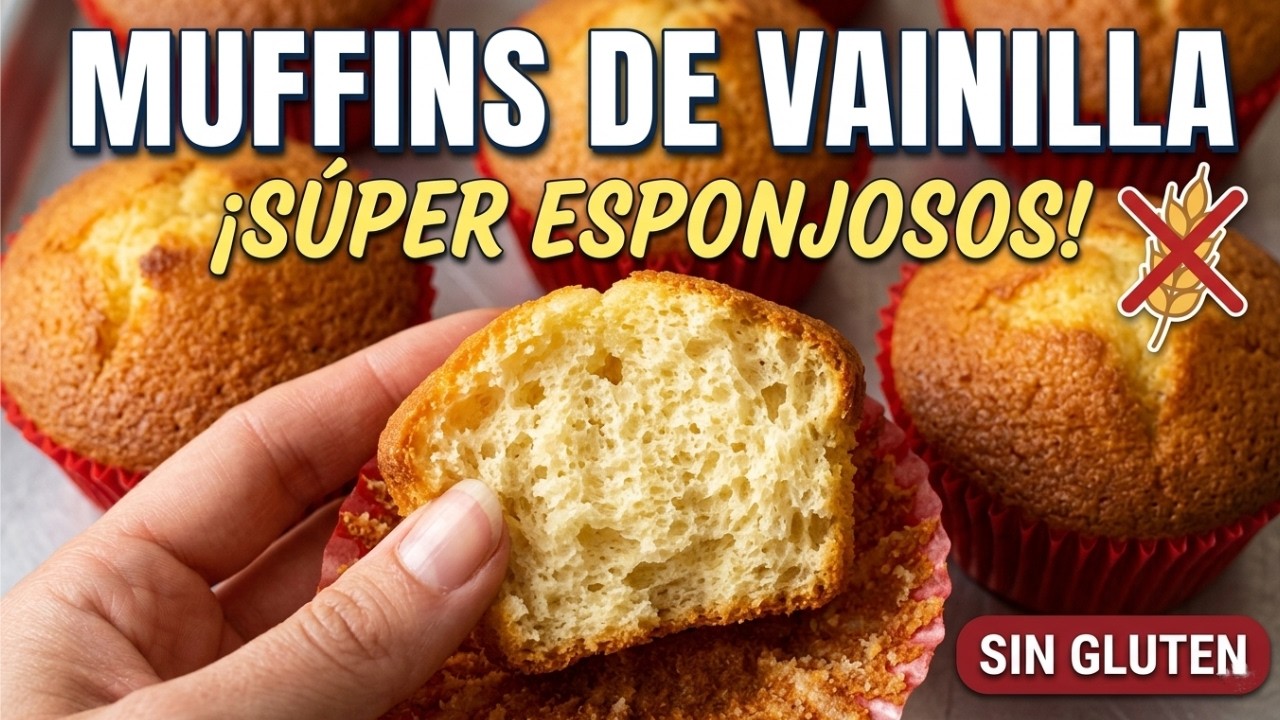 Muffins Sin Gluten (Sin TACC) | Esponjosos y Fáciles