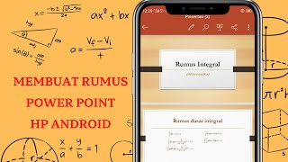 CARA MEMBUAT RUMUS MATEMATIKA DI APLIKASI POWER POINT HP ANDROID screenshot 5