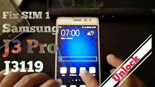 How To Unlock SIM 1 Samsung J3 Pro/J3119 China Version