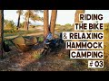 Rouler  vlo et se dtendre  aventure pique de camping sur hamac  moto asmr