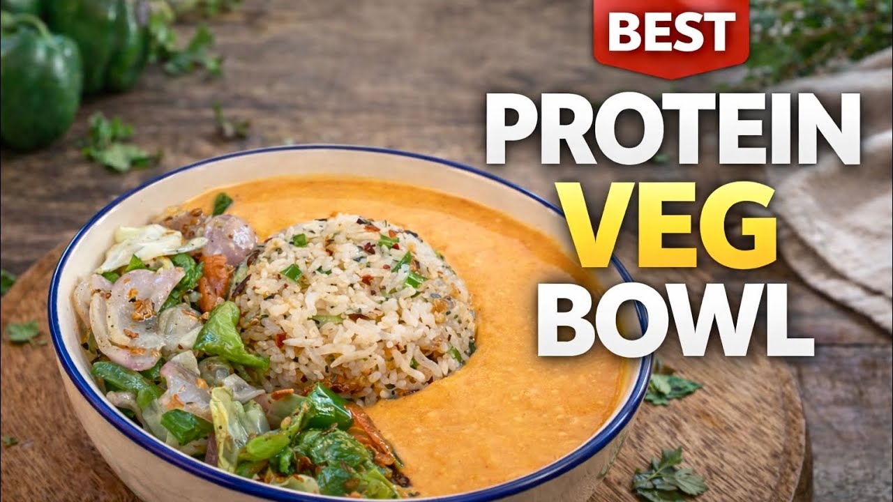This Rice Bowl Has More Protein Than You Think(veg) @bhartiscraftycurry 