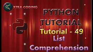 Python Tutorial #tutorial 49|| List comprehension in Python