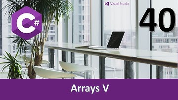 Curso C#. Arrays V  Arrays por parámetros. Vídeo 40