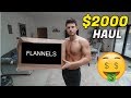 HUGE $2000 FLANNELS DESIGNER CLOTHING HAUL (Kenzo, DSquared + Lots More)