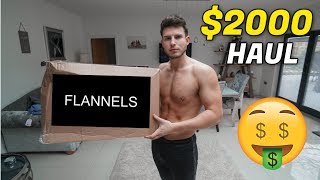HUGE $2000 FLANNELS DESIGNER CLOTHING HAUL (Kenzo, DSquared + Lots More)