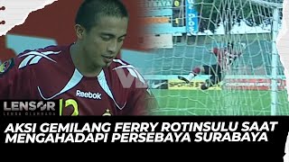 Aksi Gemilang Ferry Rotinsulu Saat Mengahadapi Persebaya Surabaya