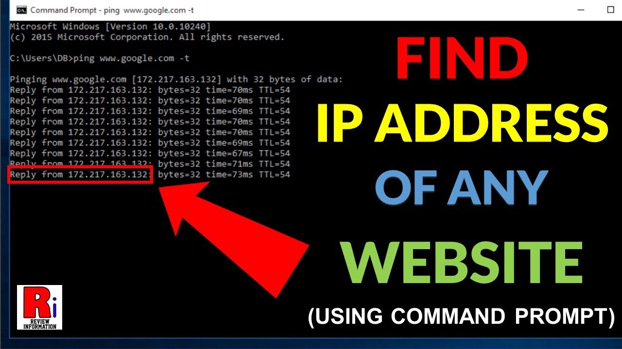 How To Find Ip Address Of Any Website How To Get Ip Address Of Any ...