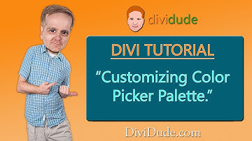 Divi Customizing Color Picker Palette Tutorial
