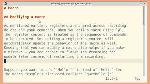 Vim: modifying a Macro