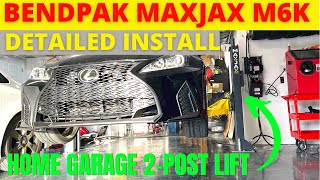 How to Install MaxJax M6K 2-Post Portable Lift | BendPak Danmar Installation