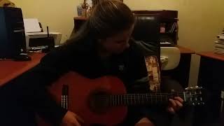 Kendra guitar practise session - All The Pretty Little Ponies ♥